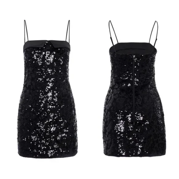 NWT Le Superbe Nominee + Anthropologie Tux Mini Sequin Dress - Picture 4 of 7